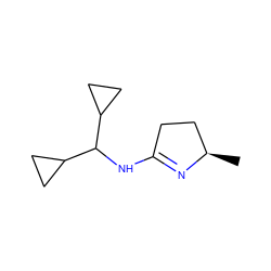 C[C@@H]1CCC(NC(C2CC2)C2CC2)=N1 ZINC000013862705