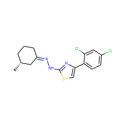 C[C@@H]1CCC/C(=N/Nc2nc(-c3ccc(Cl)cc3Cl)cs2)C1 ZINC000064479827