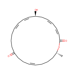 C[C@@H]1CCC/C=C/CCC(=O)CCC/C=C\C=C\[C@@H](O)C/C=C/C=C\C(=O)O1 ZINC000034892338