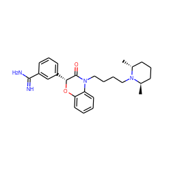 C[C@@H]1CCC[C@@H](C)N1CCCCN1C(=O)[C@@H](c2cccc(C(=N)N)c2)Oc2ccccc21 ZINC000012355233