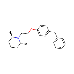 C[C@@H]1CCC[C@@H](C)N1CCOc1ccc(Cc2ccccc2)cc1 ZINC000013805332