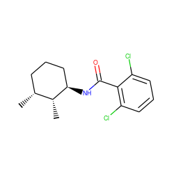 C[C@@H]1CCC[C@@H](NC(=O)c2c(Cl)cccc2Cl)[C@@H]1C ZINC000114428944