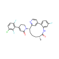 C[C@@H]1CCC[C@H](N2CCC(c3c(F)ccc(Cl)c3F)=CC2=O)c2cc(ccn2)-c2ccc(F)cc2NC1=O ZINC000208175808