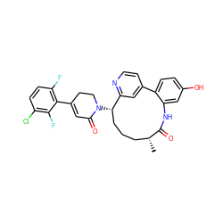 C[C@@H]1CCC[C@H](N2CCC(c3c(F)ccc(Cl)c3F)=CC2=O)c2cc(ccn2)-c2ccc(O)cc2NC1=O ZINC001772631519