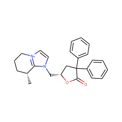 C[C@@H]1CCC[n+]2ccn(C[C@@H]3CC(c4ccccc4)(c4ccccc4)C(=O)O3)c21 ZINC000013651214