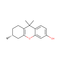 C[C@@H]1CCC2=C(C1)Oc1cc(O)ccc1C2(C)C ZINC000230476496