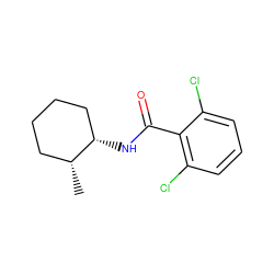 C[C@@H]1CCCC[C@@H]1NC(=O)c1c(Cl)cccc1Cl ZINC000114427114