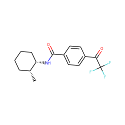 C[C@@H]1CCCC[C@@H]1NC(=O)c1ccc(C(=O)C(F)(F)F)cc1 ZINC000028880410