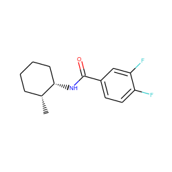 C[C@@H]1CCCC[C@@H]1NC(=O)c1ccc(F)c(F)c1 ZINC000022598806