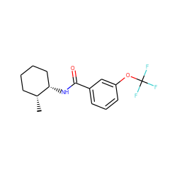 C[C@@H]1CCCC[C@@H]1NC(=O)c1cccc(OC(F)(F)F)c1 ZINC000148081647