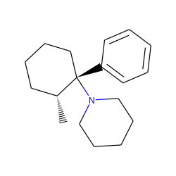 C[C@@H]1CCCC[C@]1(c1ccccc1)N1CCCCC1 ZINC000013823949