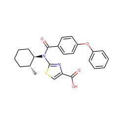 C[C@@H]1CCCC[C@H]1N(C(=O)c1ccc(Oc2ccccc2)cc1)c1nc(C(=O)O)cs1 ZINC000028352939