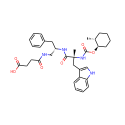 C[C@@H]1CCCC[C@H]1OC(=O)N[C@](C)(Cc1c[nH]c2ccccc12)C(=O)N[C@H](CNC(=O)CCC(=O)O)Cc1ccccc1 ZINC000043677024