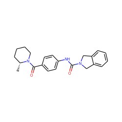 C[C@@H]1CCCCN1C(=O)c1ccc(NC(=O)N2Cc3ccccc3C2)cc1 ZINC000106322280