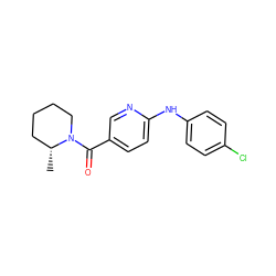 C[C@@H]1CCCCN1C(=O)c1ccc(Nc2ccc(Cl)cc2)nc1 ZINC000045340224