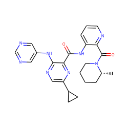 C[C@@H]1CCCCN1C(=O)c1ncccc1NC(=O)c1nc(C2CC2)cnc1Nc1cncnc1 ZINC000169701872