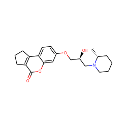 C[C@@H]1CCCCN1C[C@H](O)COc1ccc2c3c(c(=O)oc2c1)CCC3 ZINC000004749973