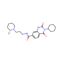 C[C@@H]1CCCCN1CCCNC(=O)c1ccc2c(=O)n(C3CCCCC3)c(=O)[nH]c2c1 ZINC000028641509