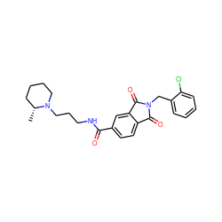 C[C@@H]1CCCCN1CCCNC(=O)c1ccc2c(c1)C(=O)N(Cc1ccccc1Cl)C2=O ZINC000028884380