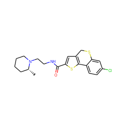 C[C@@H]1CCCCN1CCNC(=O)c1cc2c(s1)-c1ccc(Cl)cc1SC2 ZINC000006808546