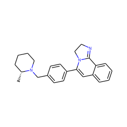 C[C@@H]1CCCCN1Cc1ccc(C2=Cc3ccccc3C3=NCCN23)cc1 ZINC000013740218