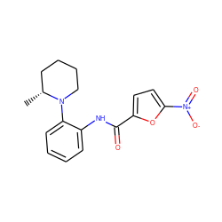 C[C@@H]1CCCCN1c1ccccc1NC(=O)c1ccc([N+](=O)[O-])o1 ZINC000028960212