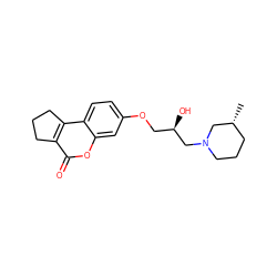 C[C@@H]1CCCN(C[C@H](O)COc2ccc3c4c(c(=O)oc3c2)CCC4)C1 ZINC000004393095