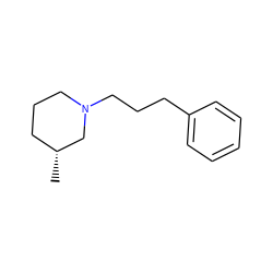 C[C@@H]1CCCN(CCCc2ccccc2)C1 ZINC000013586929