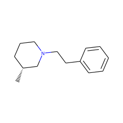 C[C@@H]1CCCN(CCc2ccccc2)C1 ZINC000013586925