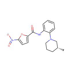 C[C@@H]1CCCN(c2ccccc2NC(=O)c2ccc([N+](=O)[O-])o2)C1 ZINC000028960220