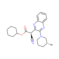 C[C@@H]1CCCN(c2nc3ccccc3nc2[C@@H](C#N)C(=O)OC2CCCCC2)C1 ZINC000004313056