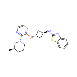 C[C@@H]1CCCN(c2nccnc2O[C@H]2C[C@H](Nc3nc4ccccc4s3)C2)C1 ZINC000146206828