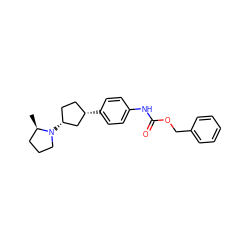 C[C@@H]1CCCN1[C@@H]1CC[C@H](c2ccc(NC(=O)OCc3ccccc3)cc2)C1 ZINC000147084738