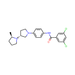 C[C@@H]1CCCN1[C@@H]1CCN(c2ccc(NC(=O)c3cc(Cl)cc(Cl)c3)cc2)C1 ZINC000096929222