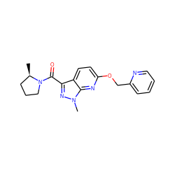 C[C@@H]1CCCN1C(=O)c1nn(C)c2nc(OCc3ccccn3)ccc12 ZINC000103262439