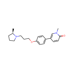 C[C@@H]1CCCN1CCCOc1ccc(-c2ccc(=O)n(C)c2)cc1 ZINC000073168729