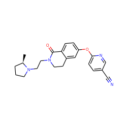 C[C@@H]1CCCN1CCN1CCc2cc(Oc3ccc(C#N)cn3)ccc2C1=O ZINC000059114038