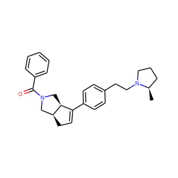 C[C@@H]1CCCN1CCc1ccc(C2=CC[C@H]3CN(C(=O)c4ccccc4)C[C@@H]23)cc1 ZINC000040422991