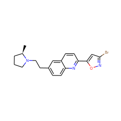 C[C@@H]1CCCN1CCc1ccc2nc(-c3cc(Br)no3)ccc2c1 ZINC000049055234