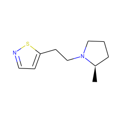 C[C@@H]1CCCN1CCc1ccns1 ZINC000029131525