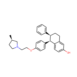 C[C@@H]1CCN(CCOc2ccc([C@@H]3c4ccc(O)cc4CC[C@@H]3c3ccccc3)cc2)C1 ZINC000028527101