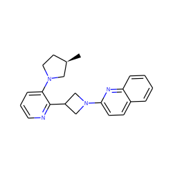 C[C@@H]1CCN(c2cccnc2C2CN(c3ccc4ccccc4n3)C2)C1 ZINC000139775523