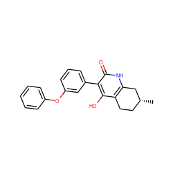 C[C@@H]1CCc2c([nH]c(=O)c(-c3cccc(Oc4ccccc4)c3)c2O)C1 ZINC000026184691