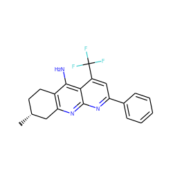 C[C@@H]1CCc2c(nc3nc(-c4ccccc4)cc(C(F)(F)F)c3c2N)C1 ZINC000103168667