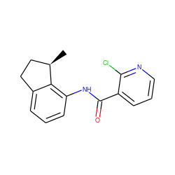 C[C@@H]1CCc2cccc(NC(=O)c3cccnc3Cl)c21 ZINC000103177254