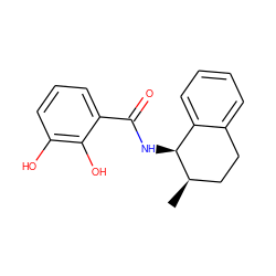 C[C@@H]1CCc2ccccc2[C@@H]1NC(=O)c1cccc(O)c1O ZINC000114428820