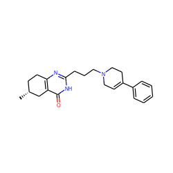 C[C@@H]1CCc2nc(CCCN3CC=C(c4ccccc4)CC3)[nH]c(=O)c2C1 ZINC000040412885