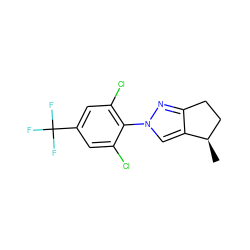 C[C@@H]1CCc2nn(-c3c(Cl)cc(C(F)(F)F)cc3Cl)cc21 ZINC000028572600