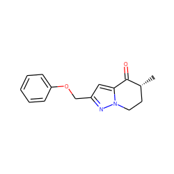 C[C@@H]1CCn2nc(COc3ccccc3)cc2C1=O ZINC000299837176