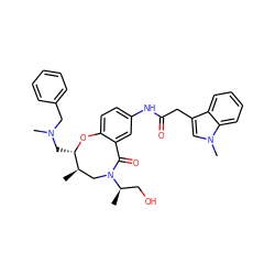 C[C@@H]1CN([C@H](C)CO)C(=O)c2cc(NC(=O)Cc3cn(C)c4ccccc34)ccc2O[C@H]1CN(C)Cc1ccccc1 ZINC000095855756